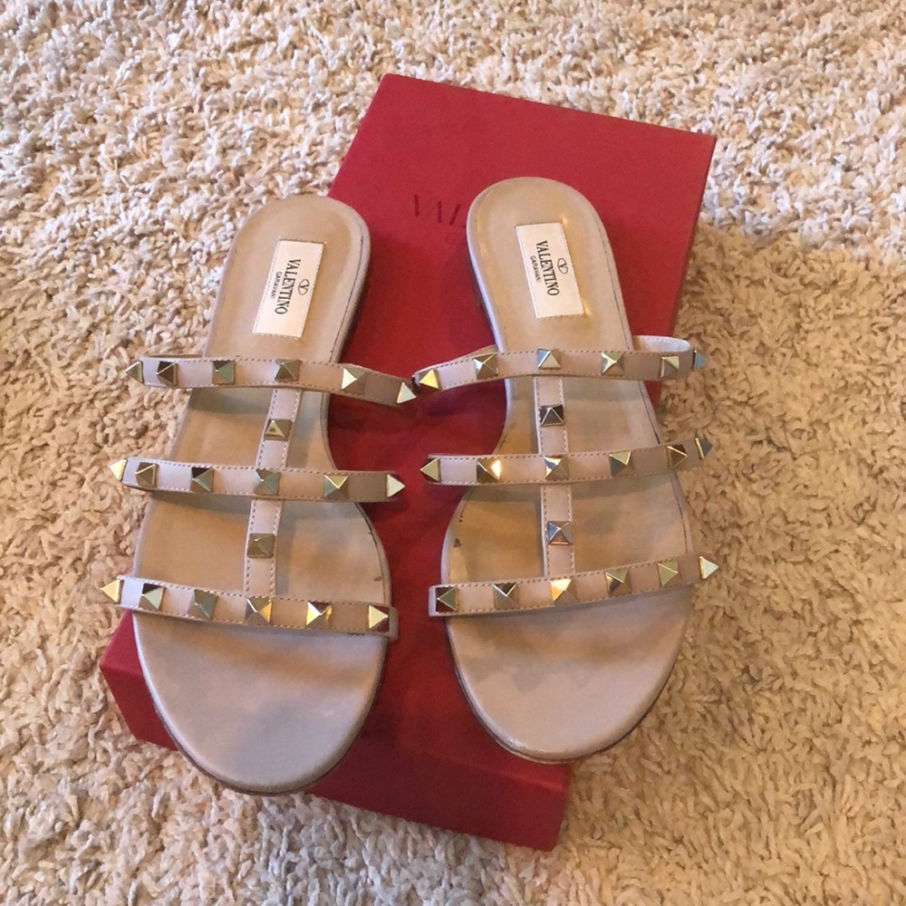 Valentino Caged Slide Sandal